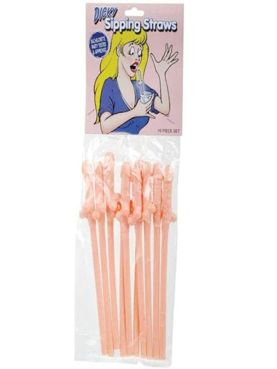 Dicky Straw 10 Pack Flesh - Passionzone Adult Store